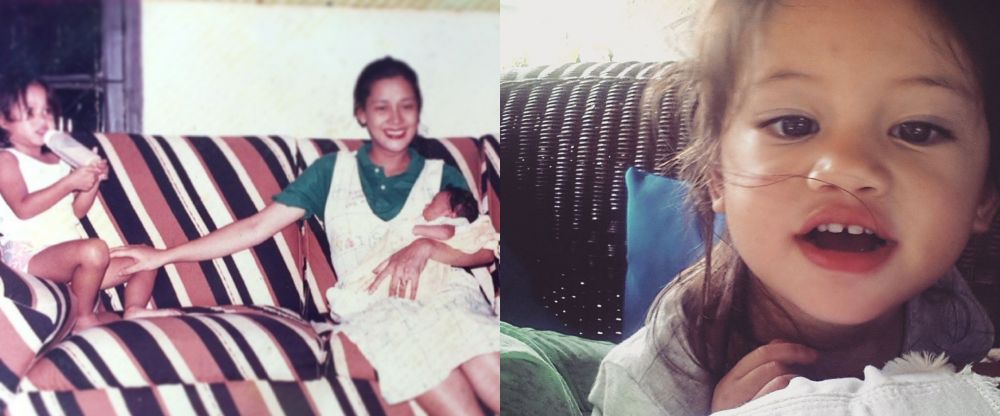 9 Bukti miripnya Nana Mirdad dan anak bungsu saat kecil, bak copy paste