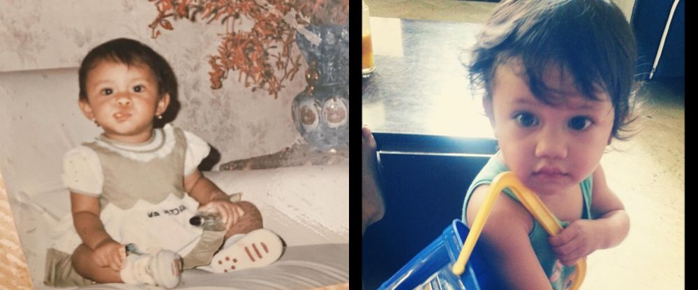 9 Bukti miripnya Nana Mirdad dan anak bungsu saat kecil, bak copy paste