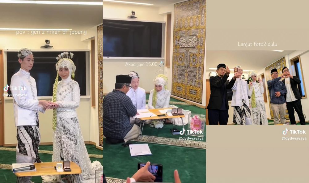 Tak ada tamu juga bridesmaid, pernikahan pengantin adat Sunda ini viral, usai ijab pulang jalan kaki
