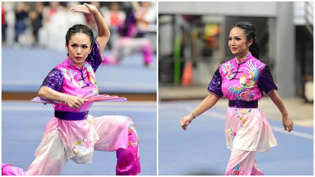 Wakili Indonesia tanding wushu di China di usia 50, 9 potret Krisdayanti latihan jelang lomba