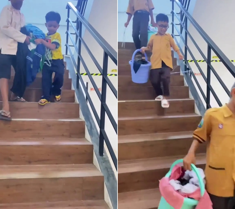 Out of the box, sekolah ini ajarkan muridnya belajar skill dasar mencuci, tuai apresiasi warganet
