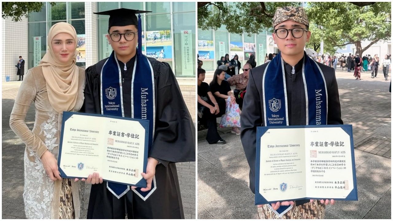 9 Potret Rafly Azis putra Mulan Jameela dari pernikahan sebelumnya, kini baru lulus S1 di Jepang