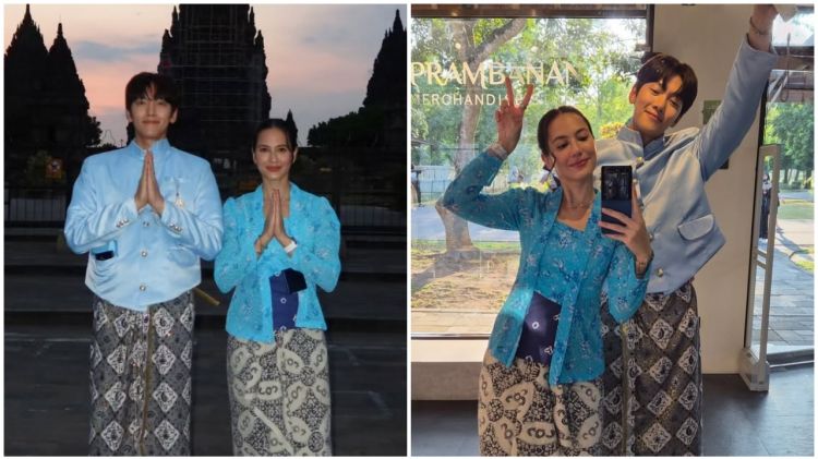 9 Potret Ji Chang-wook jalan-jalan di Yogyakarta bareng Pevita Pearce,  melokal pakai jarik dan beskap