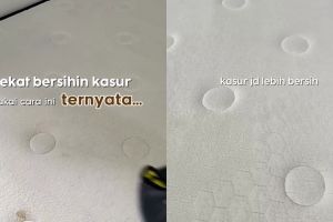 Nggak melulu pakai vakum cleaner, ini cara mudah bersihkan kasur kotor cuma pakai 2 alat dapur