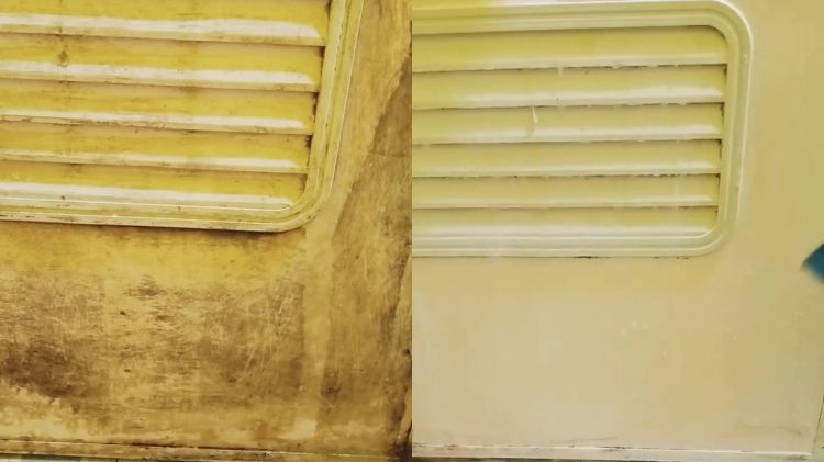 Punya pintu kamar mandi dekil tak perlu langsung diganti, cukup bersihkan dengan 1 bahan dapur ini