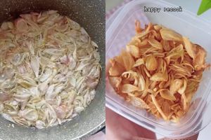 Capek-capek bikin bawang goreng malah cepat melempem? Coba pakai trik ini biar awet kriuk tanpa tepung