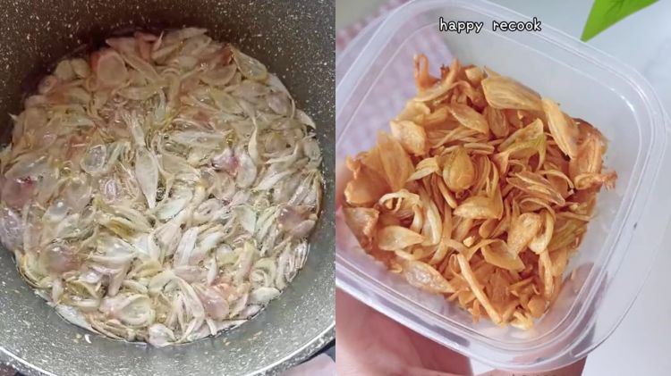 Capek-capek bikin bawang goreng malah cepat melempem? Coba pakai trik ini biar awet kriuk tanpa tepung