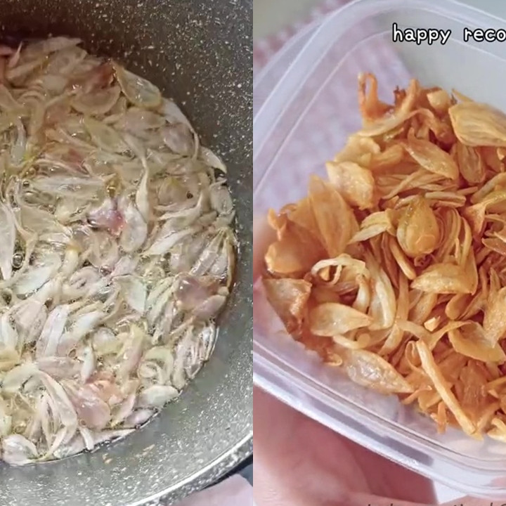 Capek-capek bikin bawang goreng malah cepat melempem? Coba pakai trik ini biar awet kriuk tanpa tepung