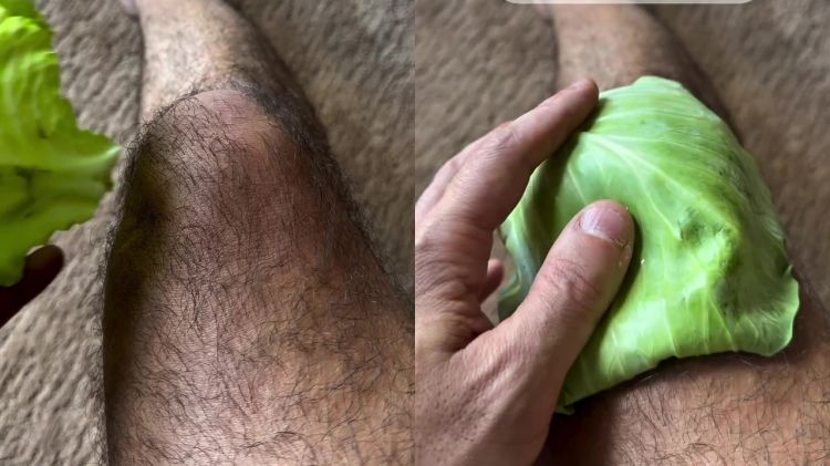Pria ini coba tempelkan kubis di lutut untuk redakan nyeri, begini penjelasan ilmiahnya