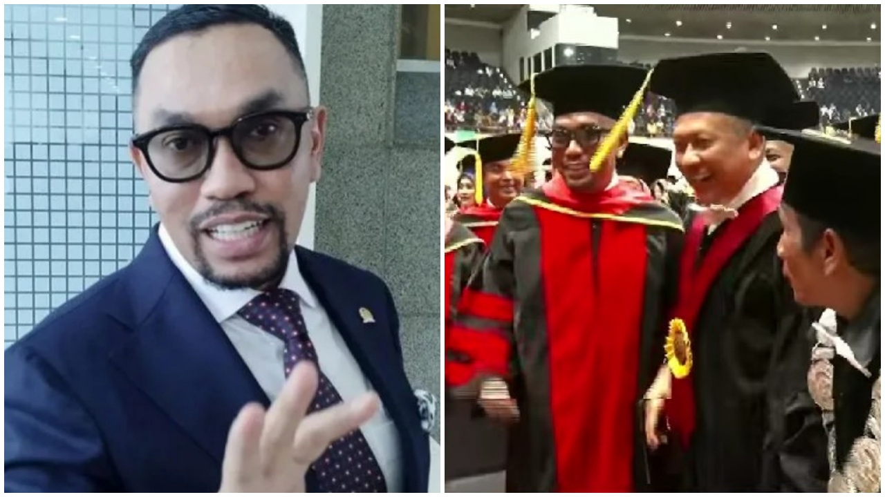 7 Potret Ahmad Sahroni wisuda S3 Universitas Borobudur, disertasinya soal pemberantasan korupsi