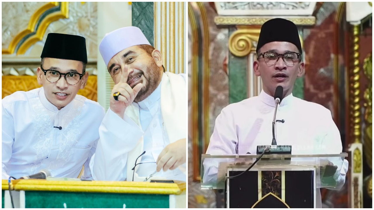  Emoh cuma Islam KTP, 9 potret Ruben Onsu berbicara di depan kajian bareng habib, berbagi kisah mualaf