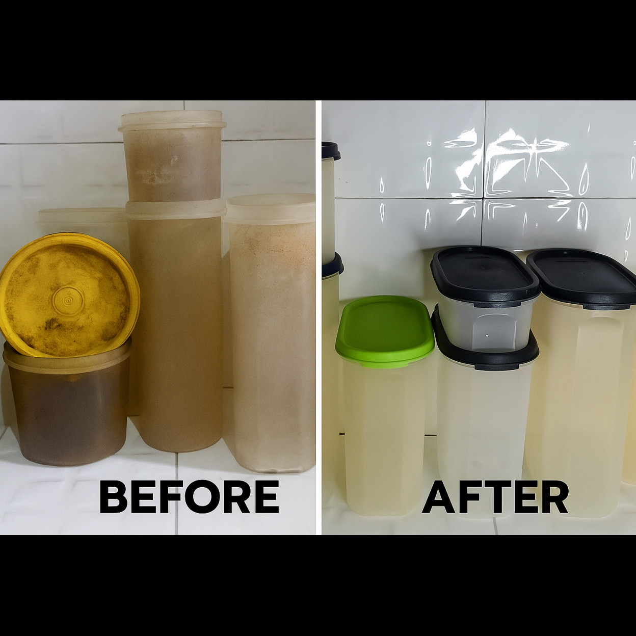 Botol dan toples dekil kembali kinclong hanya pakai 3 bahan dapur, simak tutorial dari ahlinya