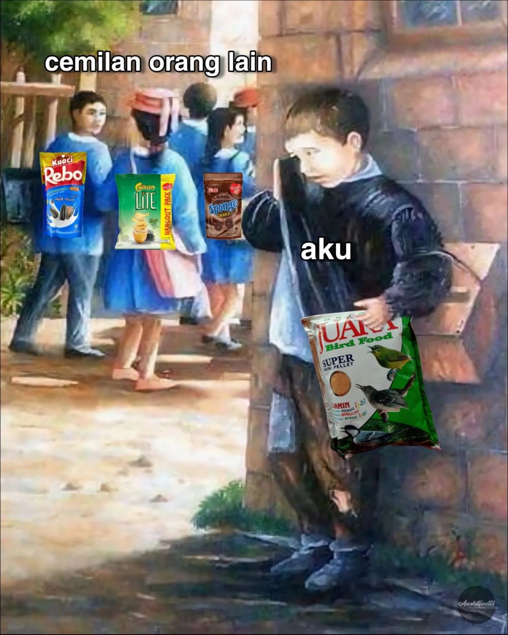 7 Meme lucu aku versus orang lain ini cuma bisa dirasain kaum dompet tipis, relate dan bikin nyesek