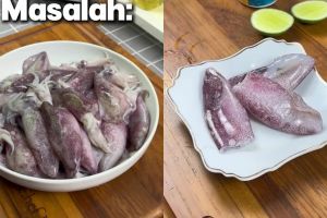 Asal simpan cumi bisa bikin baunya makin amis saat diolah, coba gunakan trik ini biar mudah dimasak