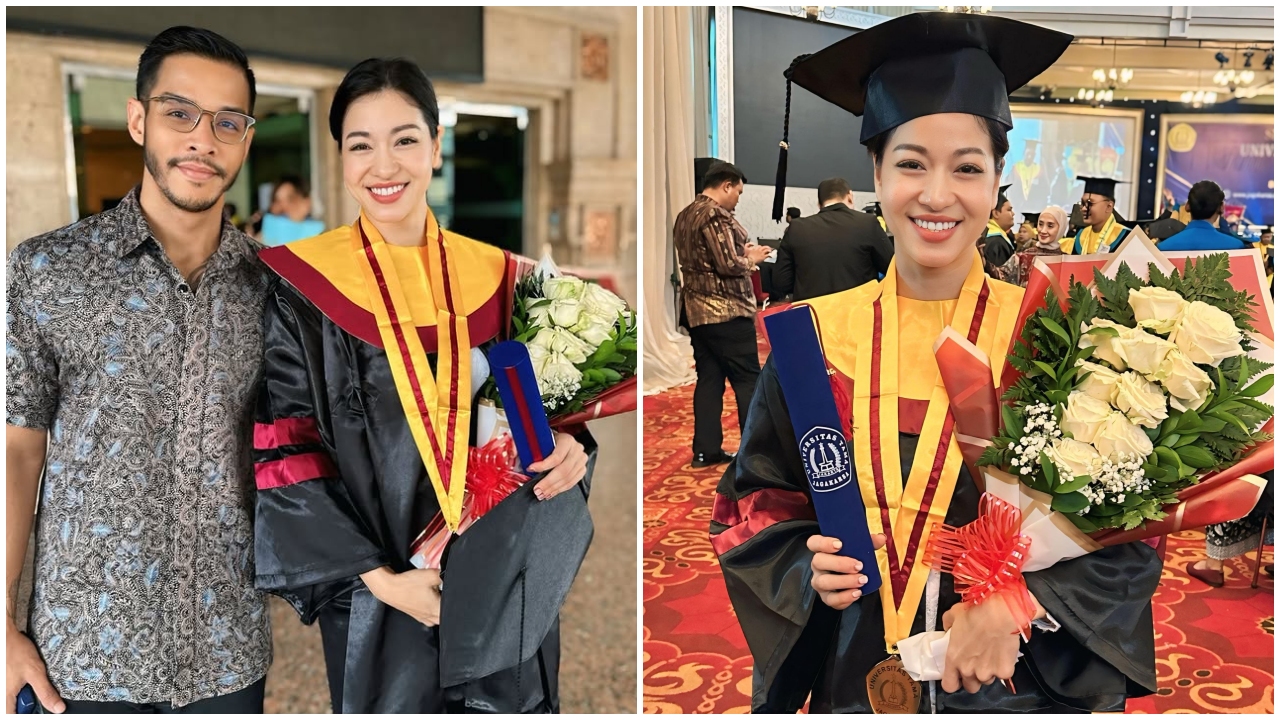 9 Potret Kerenina Sunny adik Steve Emmanuel wisuda S2 usai sepekan nikah, 6 tahun rampungkan S1 dan S2
