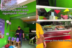 Tak biasa! Pria ini buka warteg khusus bayi, suguhkan makanan sehat hingga hadiahi mainan