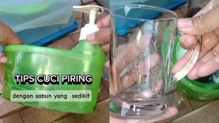 Piring kotor numpuk, tapi sabun tinggal sedikit? Cukup tambahkan 2 bahan ini biar hemat dan kesat