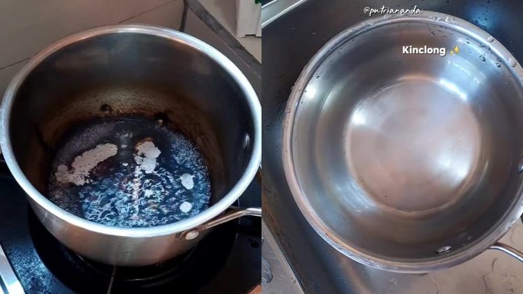 Nggak perlu panik panci gosong, ini trik baru mengatasinya biar effortless dan bikin kinclong