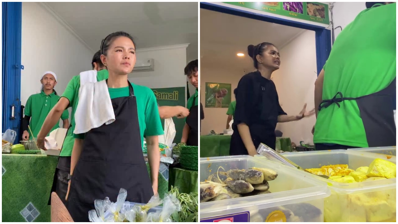 Kronologi warung makan Epy Kusnandar diduga dipalak preman, Karina Ranau sampai menangis