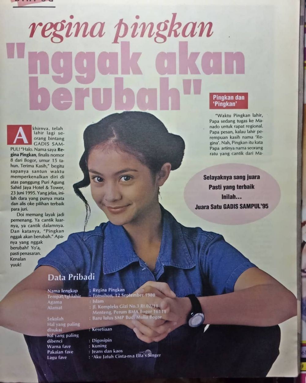 Model ini pesonanya kalahkan Happy Salma di Gadis Sampul 1995, kini jadi juragan, 9 potret lawasnya