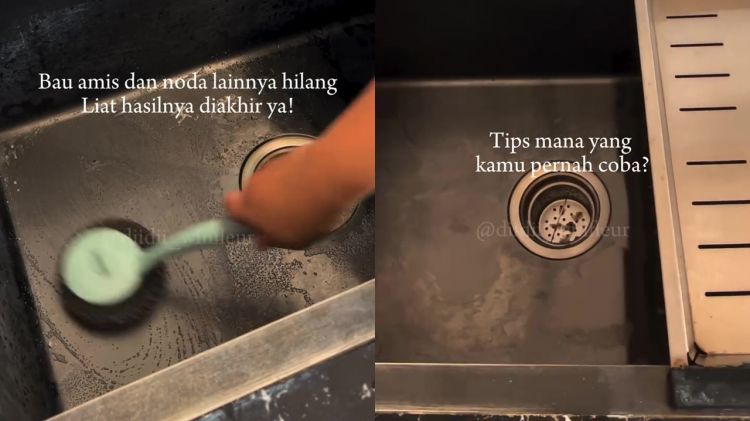 Jangan digosok sabun, cara ini lebih efektif hilangkan bau amis wastafel dapur agar lebih steril