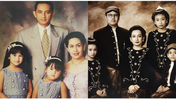 Jadi nostalgia manis, begini potret lawas foto keluarga 10 seleb