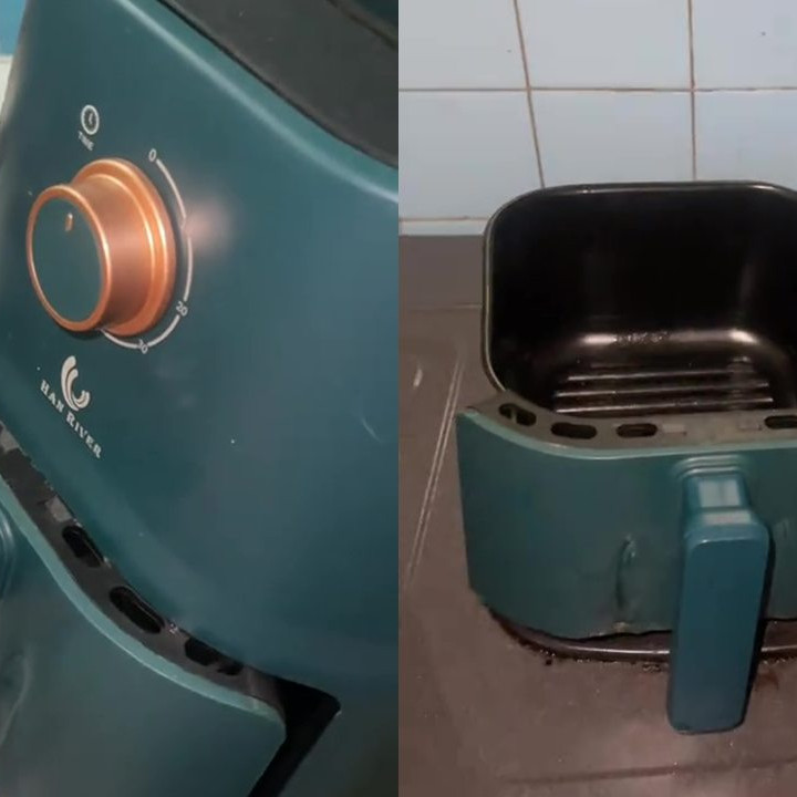Bukan wajan atau panci, pria ini pakai air fryer untuk masak di atas kompor, ending bikin emosi jiwa