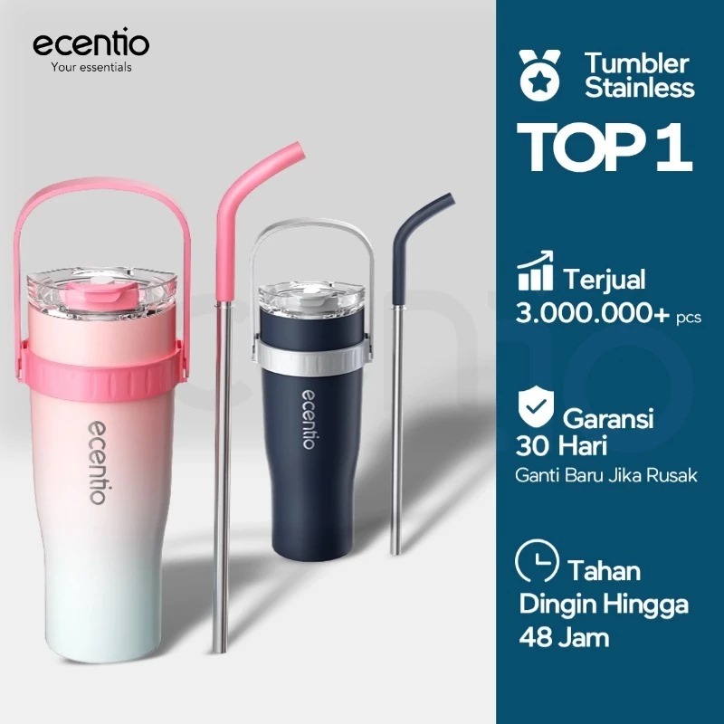 5 Rekomendasi Ecentio tumbler stylish dan awet di bawah Rp200 ribu, cocok untuk aktivitas sehari-hari