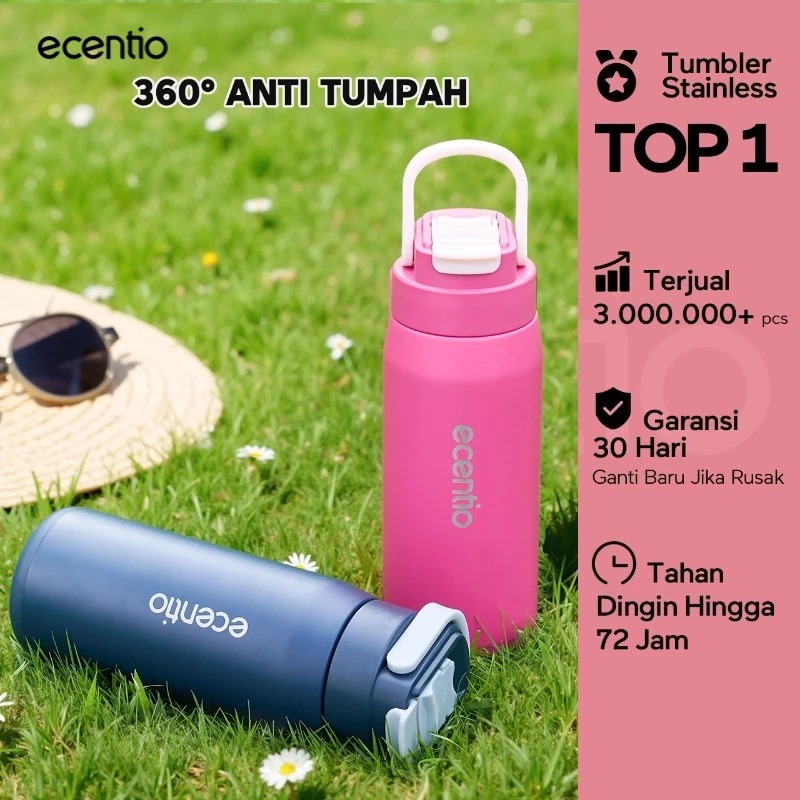 5 Rekomendasi Ecentio tumbler stylish dan awet di bawah Rp200 ribu, cocok untuk aktivitas sehari-hari