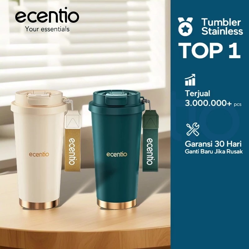 5 Rekomendasi Ecentio tumbler stylish dan awet di bawah Rp200 ribu, cocok untuk aktivitas sehari-hari