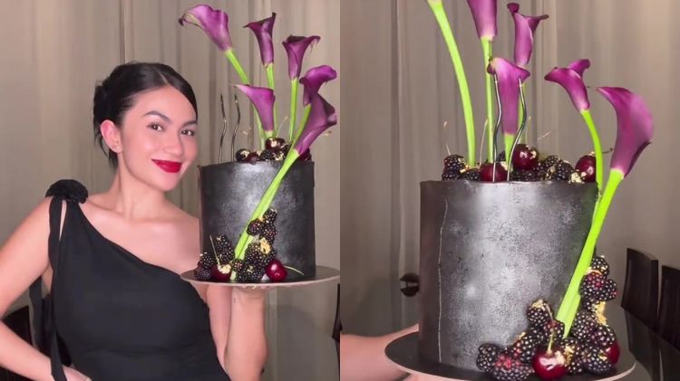 7 Cara Ariel Tatum hias kue tart sendiri pakai bunga dan buah, elegan bak karya baker profesional
