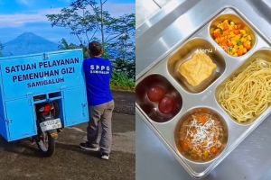 Perjuangan sopir SPPG di Kulon Progo ini bikin haru, lewati jalan terjal dengan motor demi antar MBG