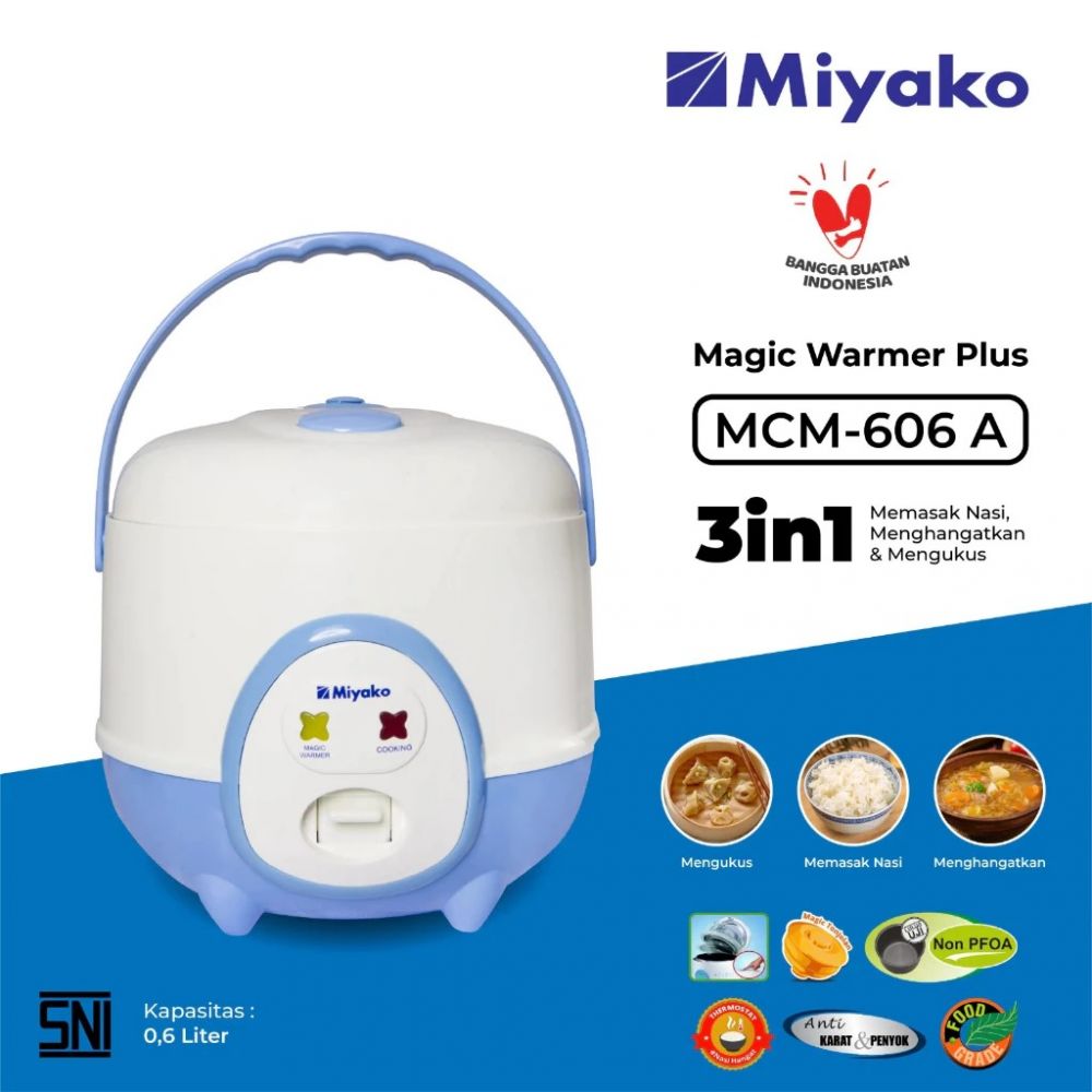 5 Magic com Miyako di bawah Rp300 ribu, awet, praktis, dan bikin masak nasi makin cepat tanpa repot