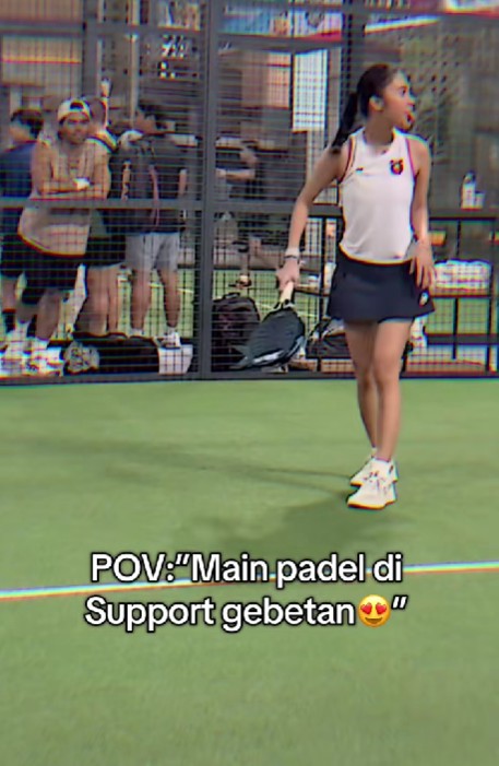 Kian terang-terangan, Azizah Salsha main padel ditemani Nadif eks Anya Geraldine, ini 5 potretnya