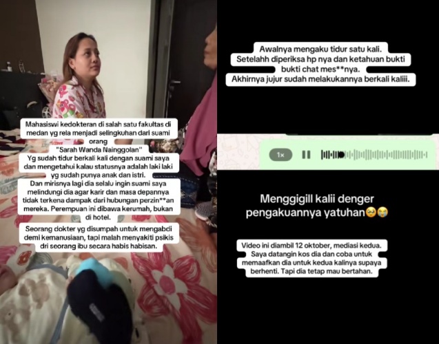 Viral istri sah di Medan kirim karangan bunga ke pelakor saat wisuda dokter, begini kisah di baliknya