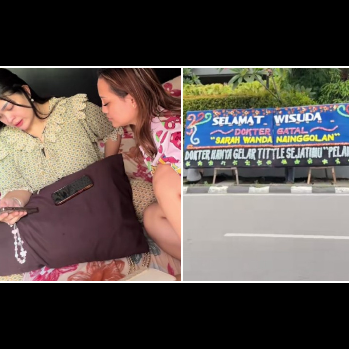 Viral istri sah di Medan kirim karangan bunga ke pelakor saat wisuda dokter, begini kisah di baliknya