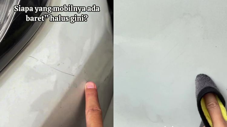 Bisa hemat ratusan ribu, baret di mobil kini bisa diatasi modal Rp0 cuma dengan 2 bahan dapur