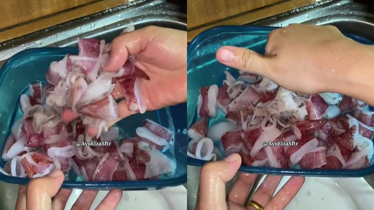 Rahasia cumi bisa empuk dan antialot saat dimasak, cukup rendam dengan 1 bahan dapur ini dalam 2 menit