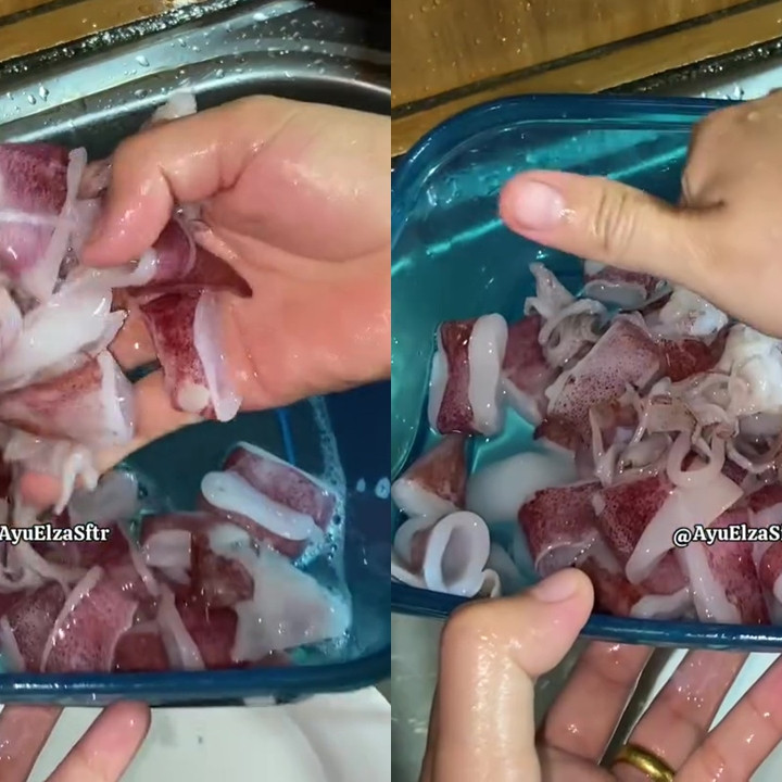 Rahasia cumi bisa empuk dan antialot saat dimasak, cukup rendam dengan 1 bahan dapur ini dalam 2 menit