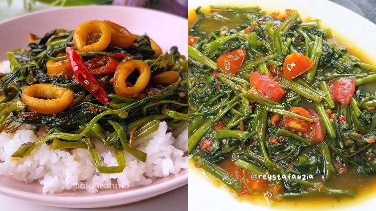 9 Resep tumis kangkung gurih, manis, dan pedas untuk masak cepat tapi rasa tetap enak