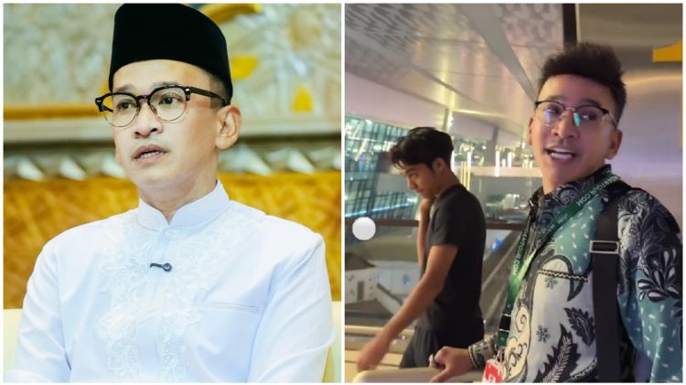 Diantar Betrand Peto, Ruben Onsu jalani ibadah umrah kedua kalinya, ini 9 potret keberangkatannya