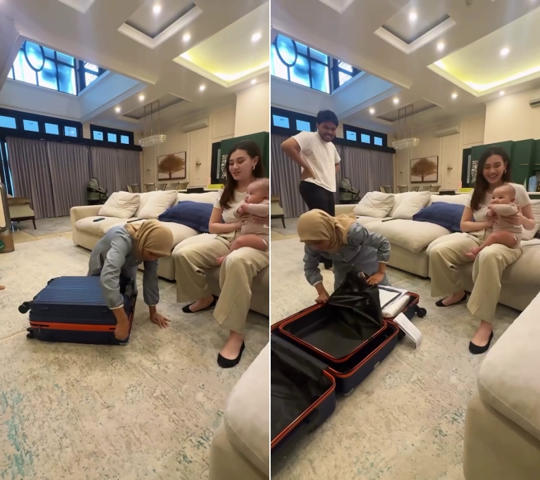 Momen Thariq Halilintar dan Aaliyah Massaid beri kejutan untuk babysitter, hadiahkan umrah 