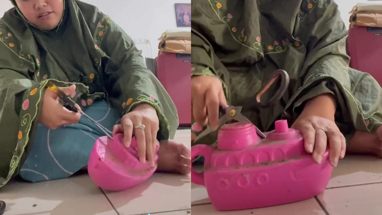 Wanita ini lupa bongkar celengan sejak SD, pas dibuka isinya bikin tercengang, warganet auto salfok