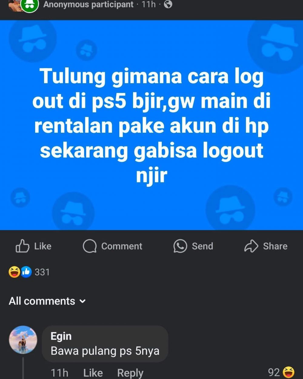 11 Status dan komentar Facebook ini sama-sama lucunya, bikin ngakak berkali-kali