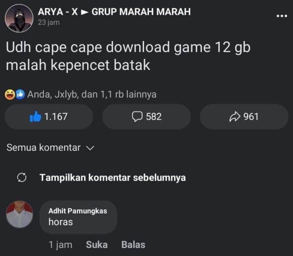 11 Status dan komentar Facebook ini sama-sama lucunya, bikin ngakak berkali-kali