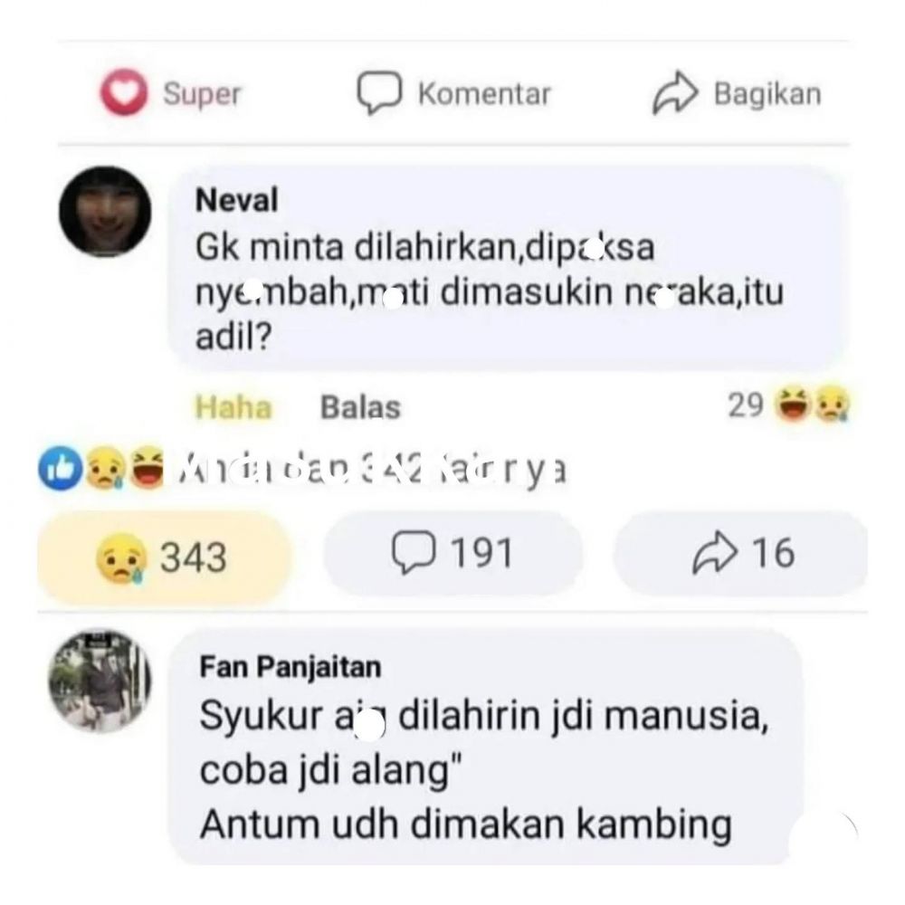 11 Status dan komentar Facebook ini sama-sama lucunya, bikin ngakak berkali-kali