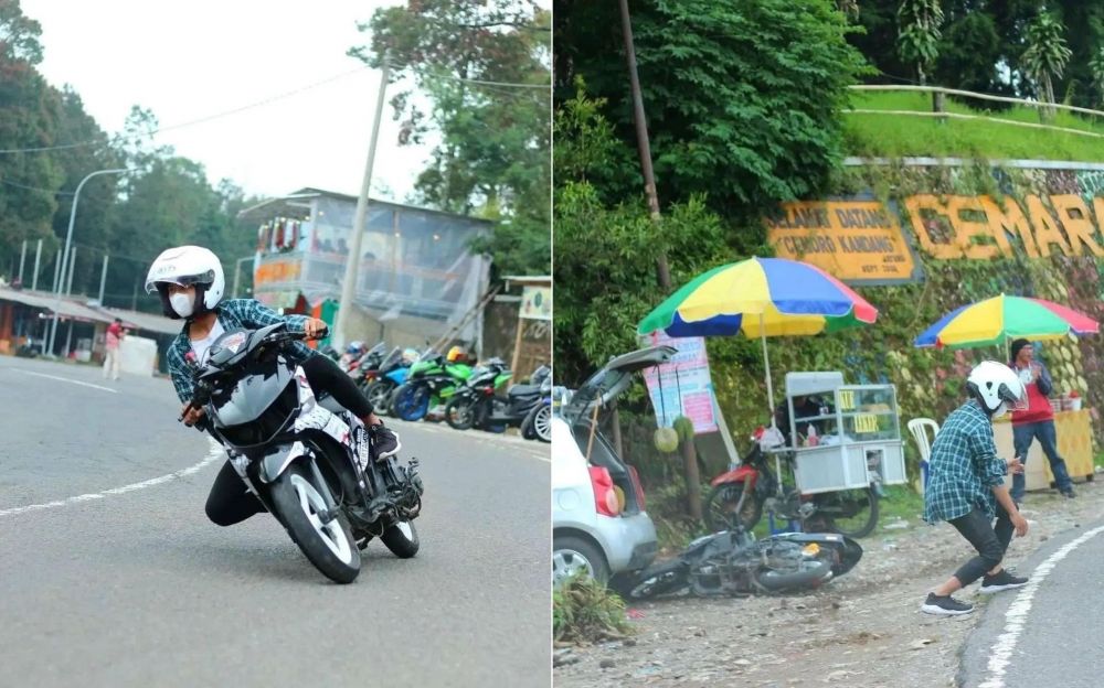 11 Momen apes sebelum orang jatuh, bikin deg-degan tapi susah nahan ketawa