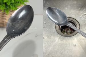 Punya sendok kusam dan penuh kerak membandel? Coba gosok pakai 1 bahan dapur ini biar jadi baru lagi