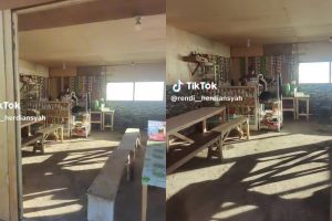 Potret warung di pegunungan ini sajikan pemandangan 4K, bikin momen ngopi serasa di atas awan