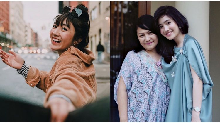 Berbeda keyakinan, begini 8 momen manis kedekatan Febby Rastanty bareng ibunda